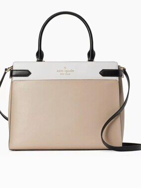 KATE SPADE STACI LARGE SATCHEL SHOULDER BAG.- Colorblock